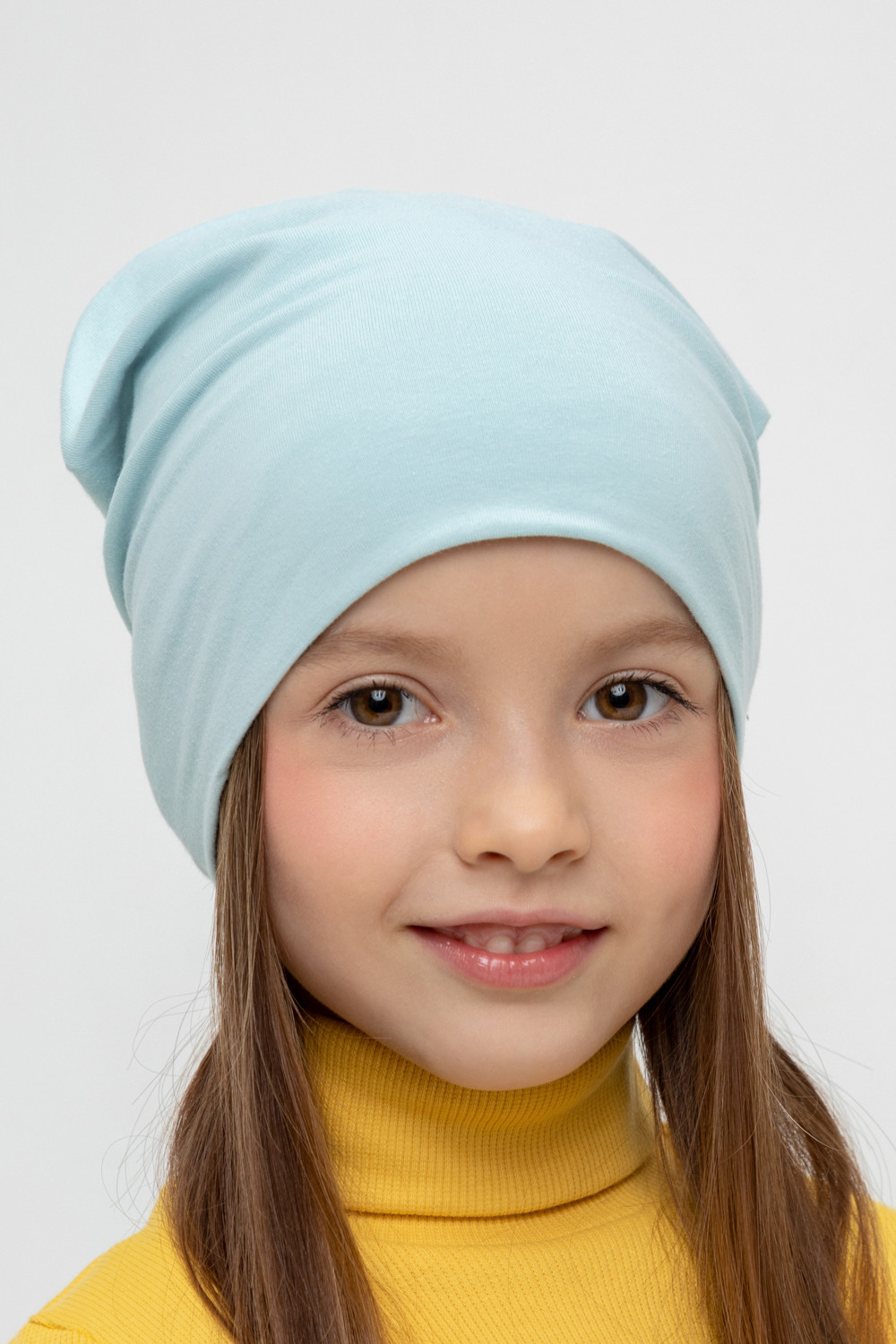 Шапка для девочки, артикул: К 8152, цвет: голубой