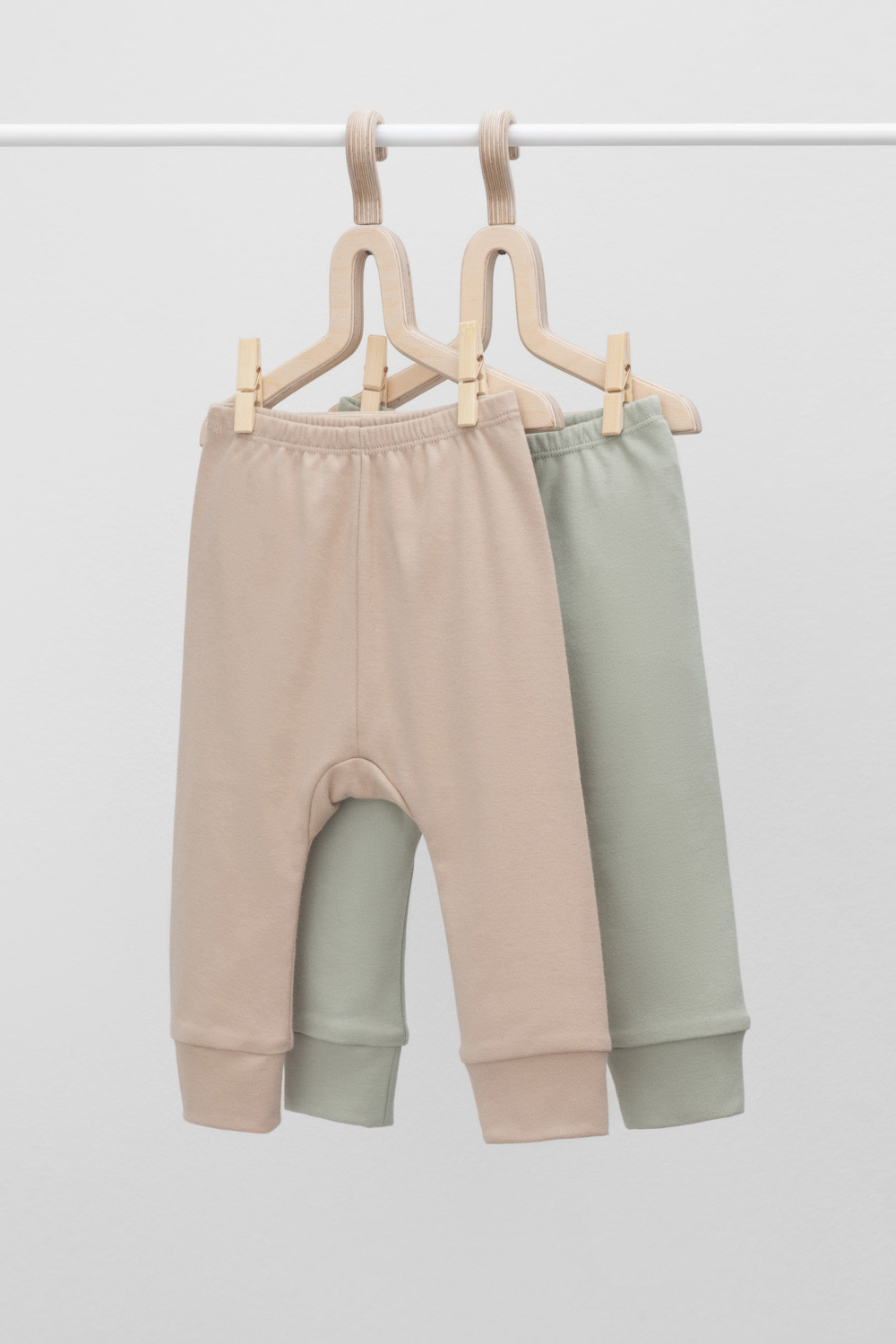 Брюки для новорожденных, артикул: К 4718-2уп, цвет: бежевый, фото 2