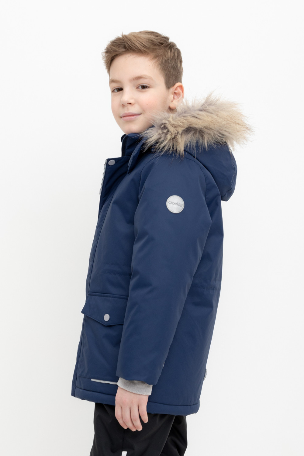 Куртки для мальчика, артикул: ВК 36103/4 ГР (122-158), цвет: синий, фото 3