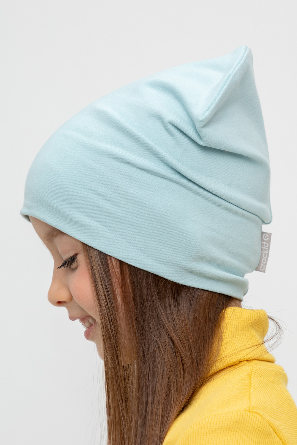 Шапка для девочки, артикул: К 8152, цвет: голубой, фото 4