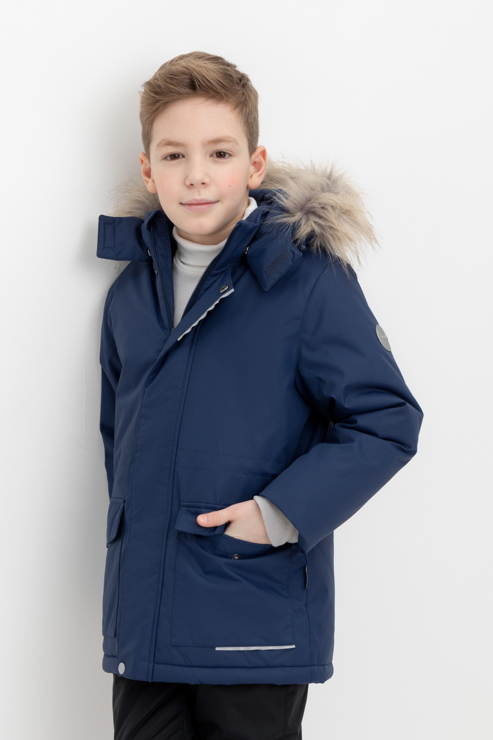 Куртки для мальчика, артикул: ВК 36103/4 ГР (122-158), цвет: синий, фото 5