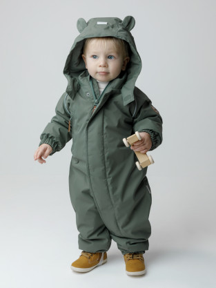 Комбинезоны утепленные для мальчика, артикул: ВК 60108/8 Ал, цвет: зеленый